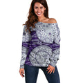 Fremantle Dockers NAIDOC Week 2026 Off Shoulder Sweater Australian Aboriginal Dot Art Dreamtime Pattern Style