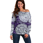 Fremantle Dockers NAIDOC Week 2026 Off Shoulder Sweater Australian Aboriginal Dot Art Dreamtime Pattern Style