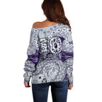 Fremantle Dockers NAIDOC Week 2026 Off Shoulder Sweater Australian Aboriginal Dot Art Dreamtime Pattern Style