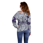 Fremantle Dockers NAIDOC Week 2026 Off Shoulder Sweater Australian Aboriginal Dot Art Dreamtime Pattern Style