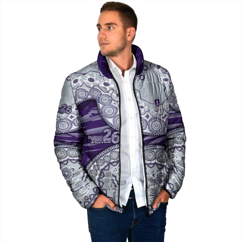 Fremantle Dockers NAIDOC Week 2026 Padded Jacket Australian Aboriginal Dot Art Dreamtime Pattern Style