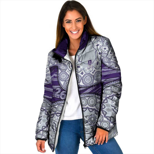 Fremantle Dockers NAIDOC Week 2026 Padded Jacket Australian Aboriginal Dot Art Dreamtime Pattern Style