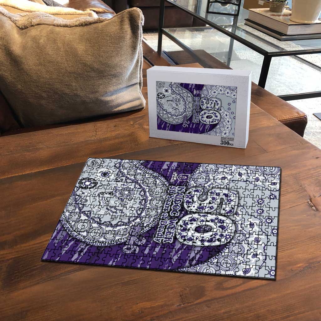 Fremantle Dockers NAIDOC Week 2026 Puzzle Australian Aboriginal Dot Art Dreamtime Pattern Style