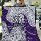 Fremantle Dockers NAIDOC Week 2026 Quilt Australian Aboriginal Dot Art Dreamtime Pattern Style