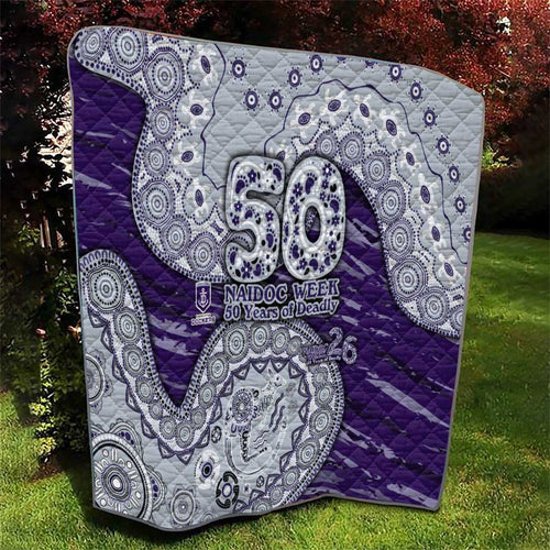Fremantle Dockers NAIDOC Week 2026 Quilt Australian Aboriginal Dot Art Dreamtime Pattern Style