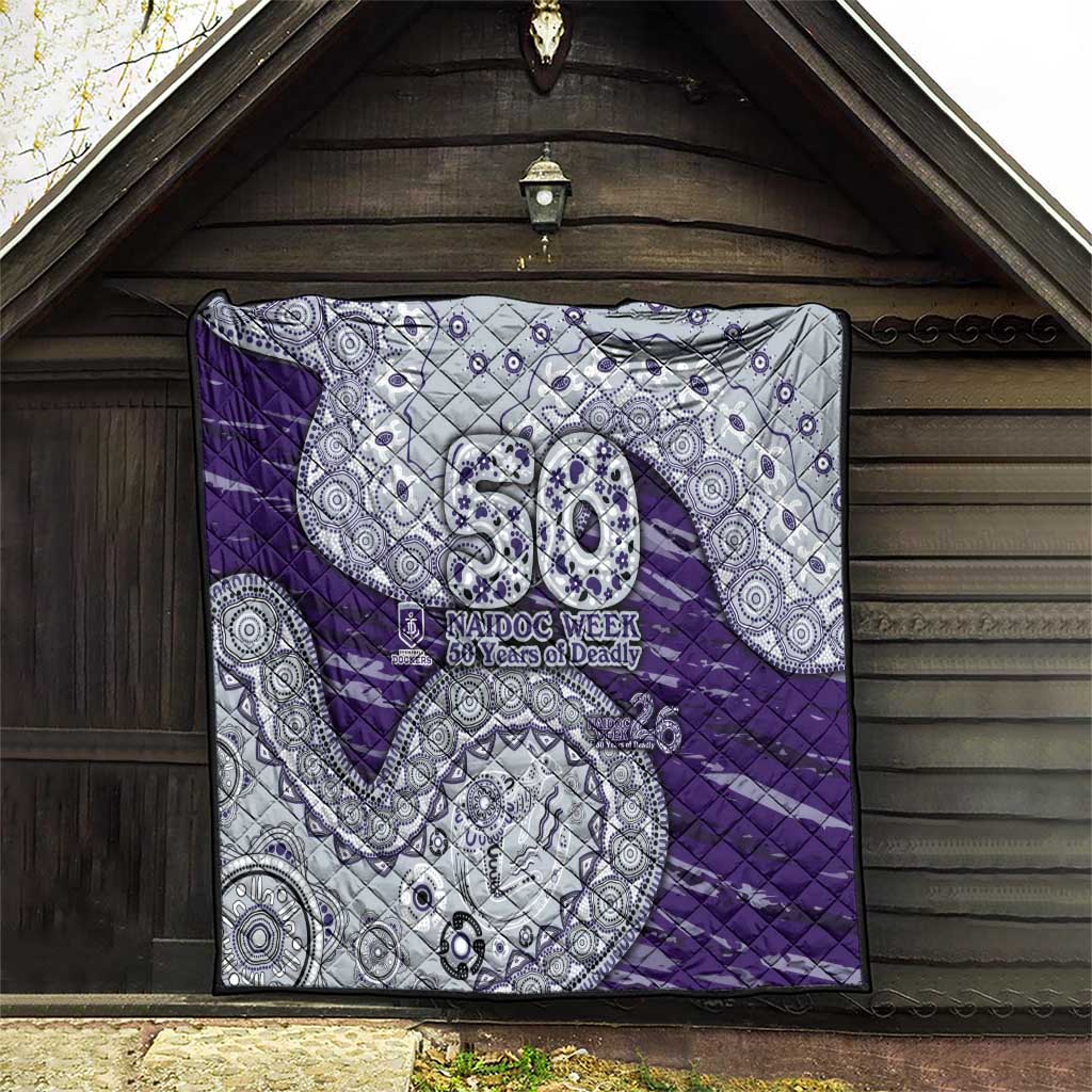 Fremantle Dockers NAIDOC Week 2026 Quilt Australian Aboriginal Dot Art Dreamtime Pattern Style