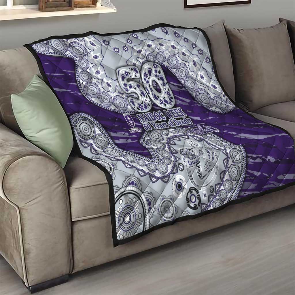Fremantle Dockers NAIDOC Week 2026 Quilt Australian Aboriginal Dot Art Dreamtime Pattern Style