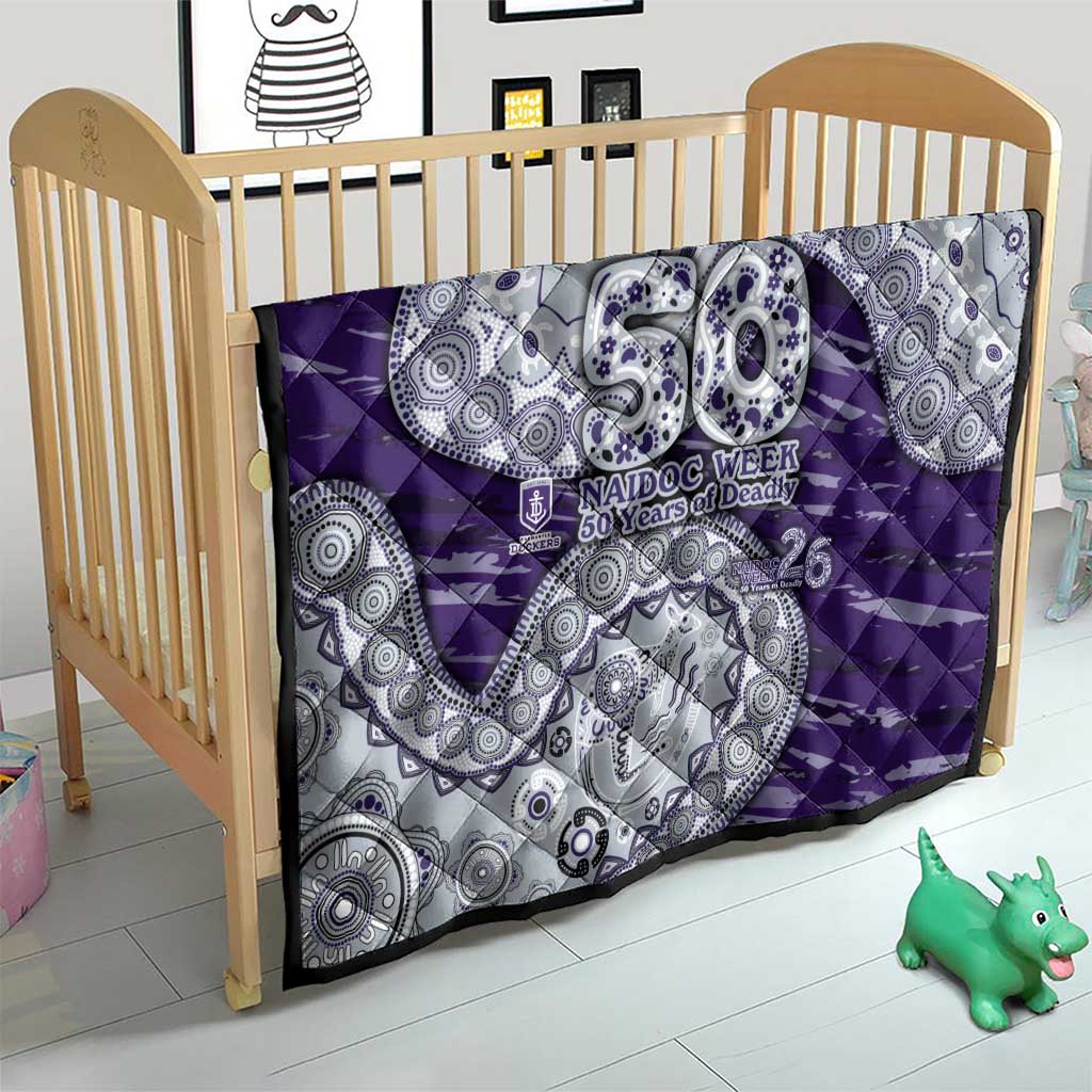 Fremantle Dockers NAIDOC Week 2026 Quilt Australian Aboriginal Dot Art Dreamtime Pattern Style