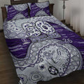 Fremantle Dockers NAIDOC Week 2026 Quilt Bed Set Australian Aboriginal Dot Art Dreamtime Pattern Style