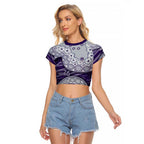 Fremantle Dockers NAIDOC Week 2026 Raglan Cropped T Shirt Australian Aboriginal Dot Art Dreamtime Pattern Style