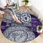 Fremantle Dockers NAIDOC Week 2026 Round Carpet Australian Aboriginal Dot Art Dreamtime Pattern Style
