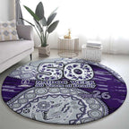 Fremantle Dockers NAIDOC Week 2026 Round Carpet Australian Aboriginal Dot Art Dreamtime Pattern Style