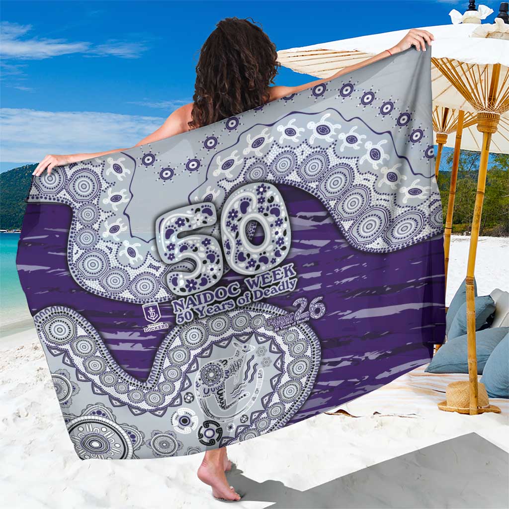 Fremantle Dockers NAIDOC Week 2026 Sarong Australian Aboriginal Dot Art Dreamtime Pattern Style