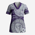Fremantle Dockers NAIDOC Week 2026 Scrub Top Australian Aboriginal Dot Art Dreamtime Pattern Style