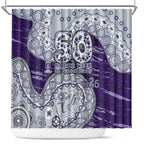 Fremantle Dockers NAIDOC Week 2026 Shower Curtain Australian Aboriginal Dot Art Dreamtime Pattern Style