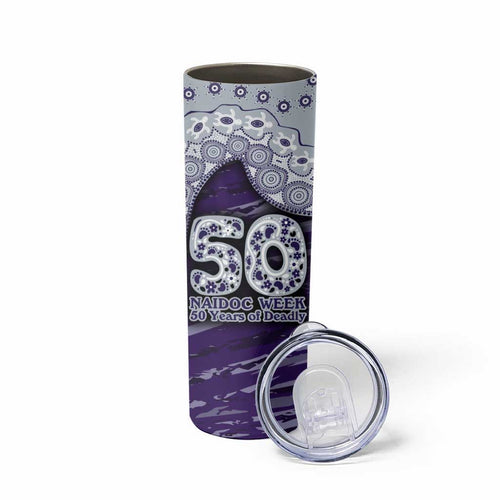 Fremantle Dockers NAIDOC Week 2026 Skinny Tumbler Australian Aboriginal Dot Art Dreamtime Pattern Style