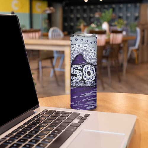 Fremantle Dockers NAIDOC Week 2026 Skinny Tumbler Australian Aboriginal Dot Art Dreamtime Pattern Style
