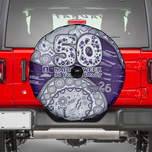 Fremantle Dockers NAIDOC Week 2026 Spare Tire Cover Australian Aboriginal Dot Art Dreamtime Pattern Style