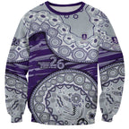 Fremantle Dockers NAIDOC Week 2026 Sweatshirt Australian Aboriginal Dot Art Dreamtime Pattern Style