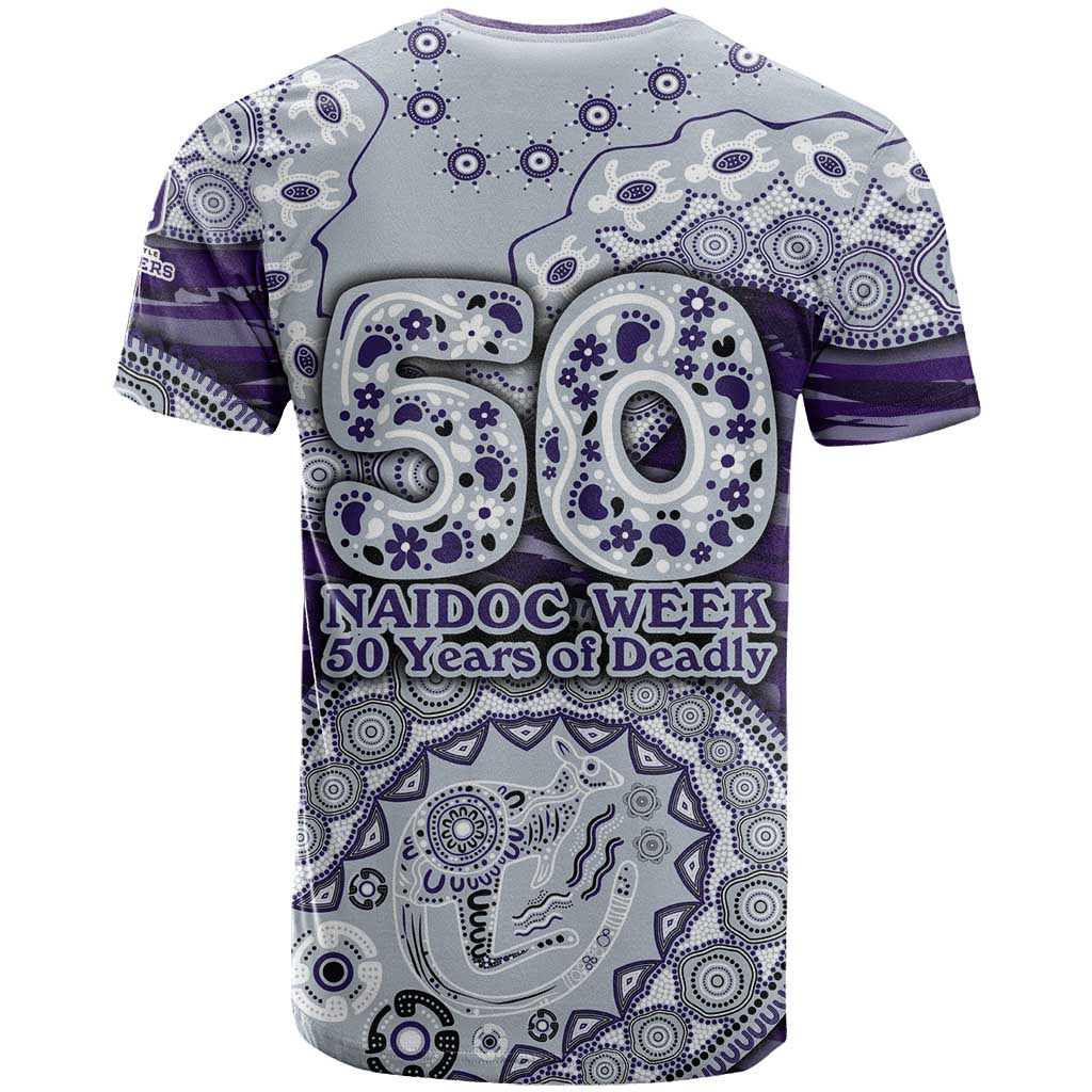 Fremantle Dockers NAIDOC Week 2026 T Shirt Australian Aboriginal Dot Art Dreamtime Pattern Style