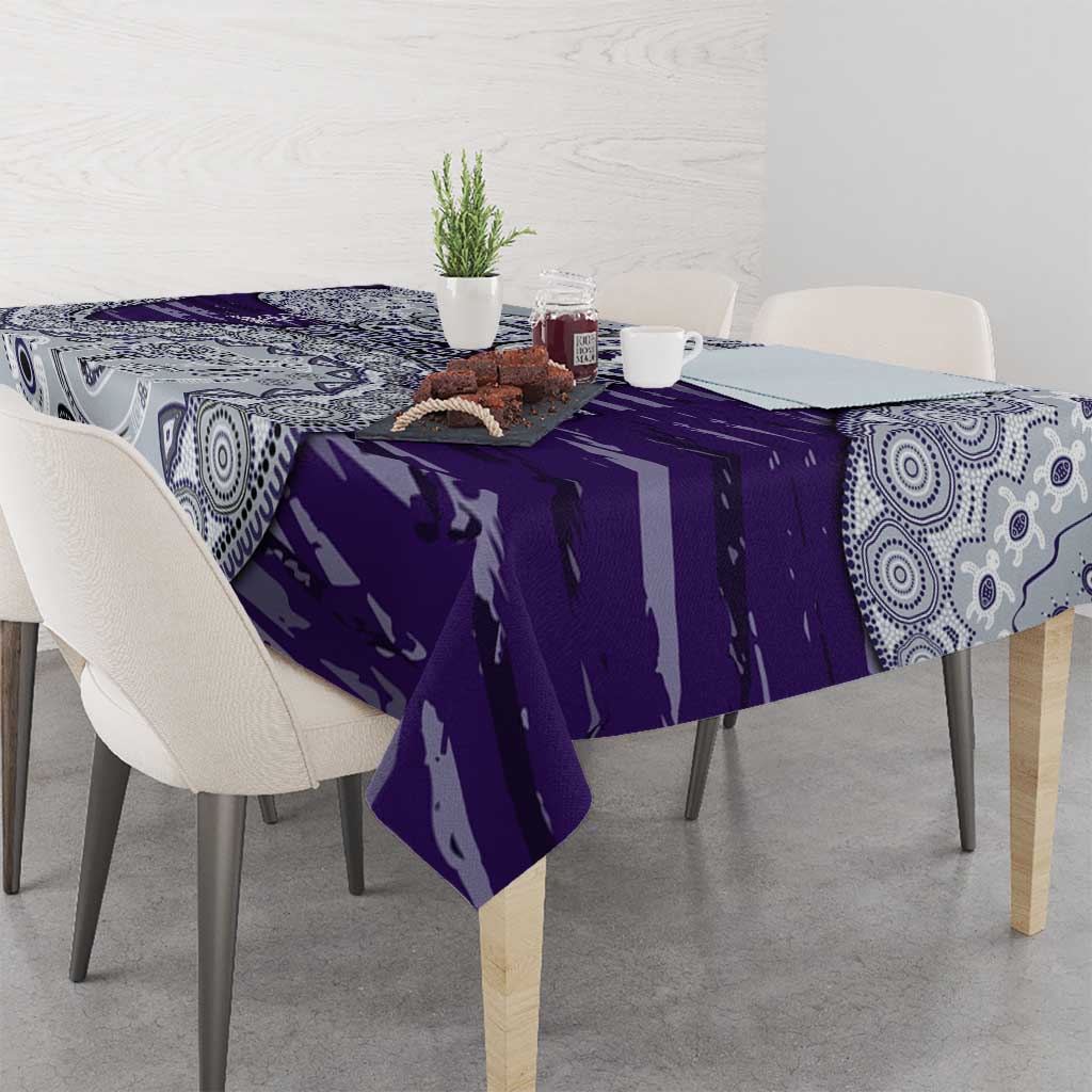 Fremantle Dockers NAIDOC Week 2026 Tablecloth Australian Aboriginal Dot Art Dreamtime Pattern Style