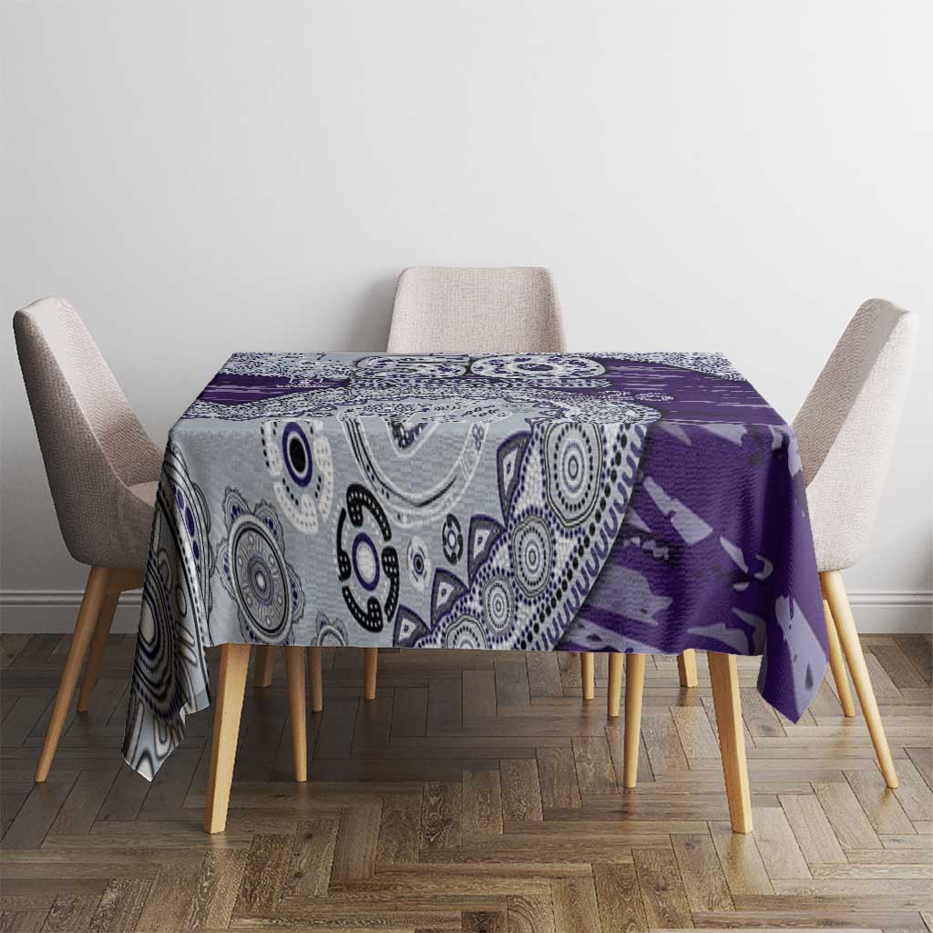 Fremantle Dockers NAIDOC Week 2026 Tablecloth Australian Aboriginal Dot Art Dreamtime Pattern Style