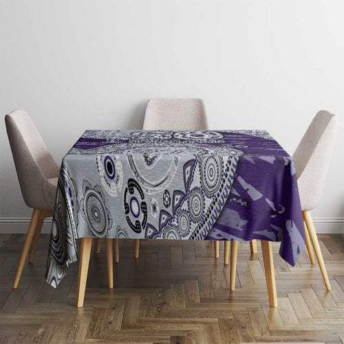 Fremantle Dockers NAIDOC Week 2026 Tablecloth Australian Aboriginal Dot Art Dreamtime Pattern Style