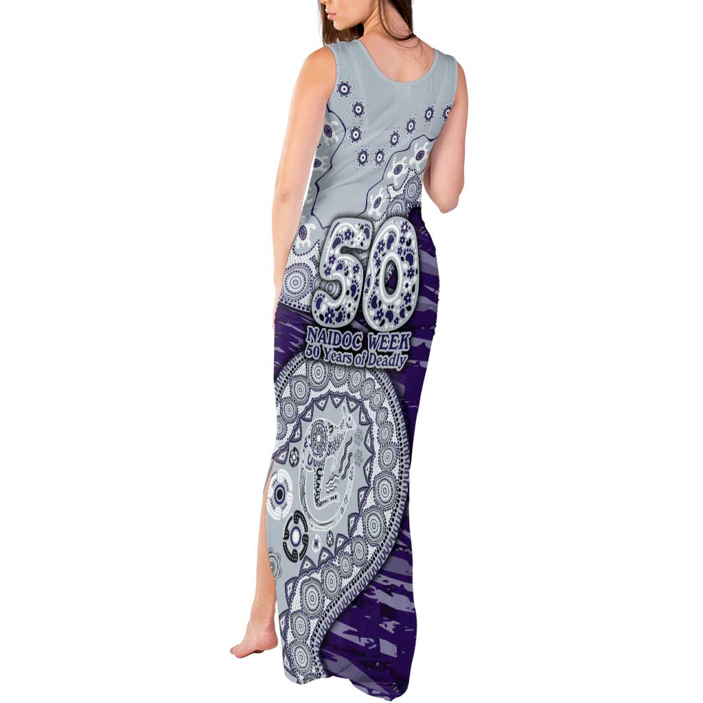 Fremantle Dockers NAIDOC Week 2026 Tank Maxi Dress Australian Aboriginal Dot Art Dreamtime Pattern Style