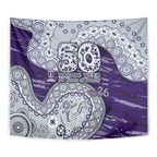 Fremantle Dockers NAIDOC Week 2026 Tapestry Australian Aboriginal Dot Art Dreamtime Pattern Style
