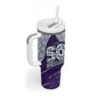 Fremantle Dockers NAIDOC Week 2026 Tumbler With Handle Australian Aboriginal Dot Art Dreamtime Pattern Style