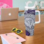 Fremantle Dockers NAIDOC Week 2026 Tumbler With Handle Australian Aboriginal Dot Art Dreamtime Pattern Style