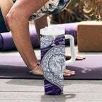 Fremantle Dockers NAIDOC Week 2026 Tumbler With Handle Australian Aboriginal Dot Art Dreamtime Pattern Style