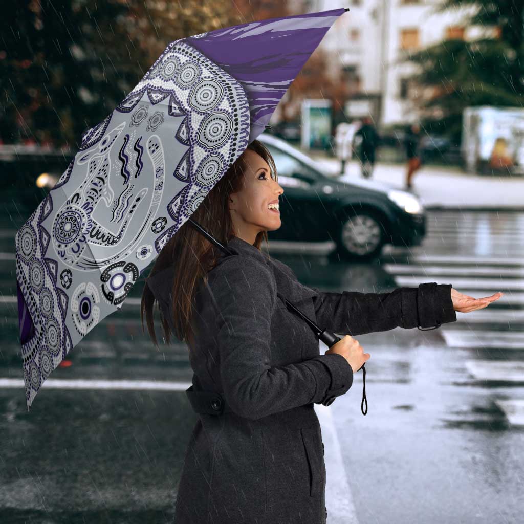 Fremantle Dockers NAIDOC Week 2026 Umbrella Australian Aboriginal Dot Art Dreamtime Pattern Style