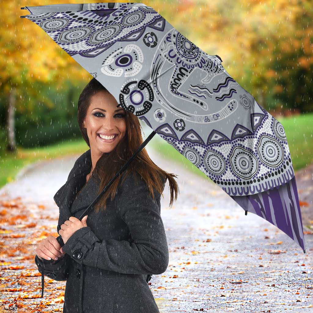 Fremantle Dockers NAIDOC Week 2026 Umbrella Australian Aboriginal Dot Art Dreamtime Pattern Style
