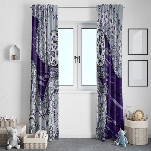 Fremantle Dockers NAIDOC Week 2026 Window Curtain Australian Aboriginal Dot Art Dreamtime Pattern Style