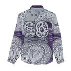 Fremantle Dockers NAIDOC Week 2026 Women Casual Shirt Australian Aboriginal Dot Art Dreamtime Pattern Style