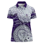 Fremantle Dockers NAIDOC Week 2026 Women Polo Shirt Australian Aboriginal Dot Art Dreamtime Pattern Style