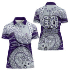 Fremantle Dockers NAIDOC Week 2026 Women Polo Shirt Australian Aboriginal Dot Art Dreamtime Pattern Style
