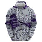 Fremantle Dockers NAIDOC Week 2026 Zip Hoodie Australian Aboriginal Dot Art Dreamtime Pattern Style