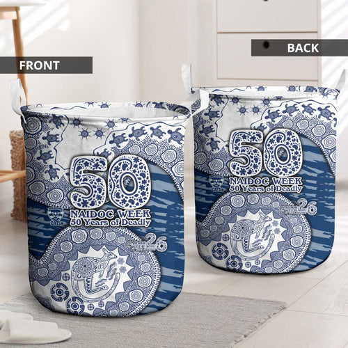Geelong Cats NAIDOC Week 2026 Laundry Basket Australian Aboriginal Dot Art Dreamtime Pattern Style