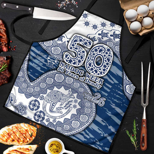 Geelong Cats NAIDOC Week 2026 Apron Australian Aboriginal Dot Art Dreamtime Pattern Style
