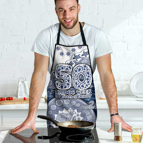 Geelong Cats NAIDOC Week 2026 Apron Australian Aboriginal Dot Art Dreamtime Pattern Style