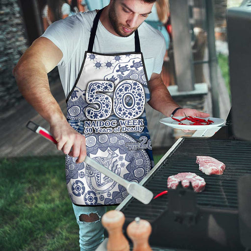 Geelong Cats NAIDOC Week 2026 Apron Australian Aboriginal Dot Art Dreamtime Pattern Style