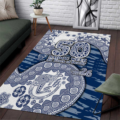 Geelong Cats NAIDOC Week 2026 Area Rug Australian Aboriginal Dot Art Dreamtime Pattern Style