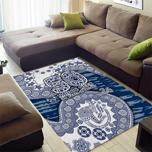 Geelong Cats NAIDOC Week 2026 Area Rug Australian Aboriginal Dot Art Dreamtime Pattern Style