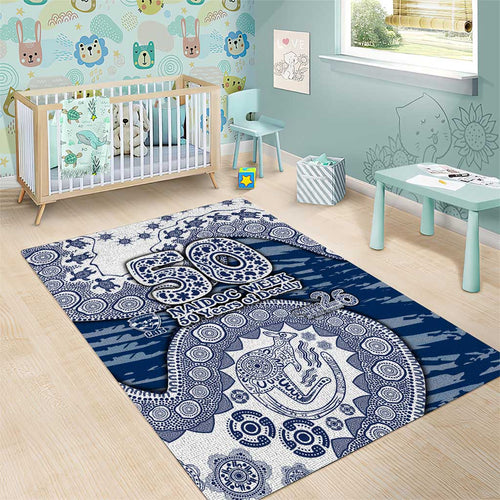 Geelong Cats NAIDOC Week 2026 Area Rug Australian Aboriginal Dot Art Dreamtime Pattern Style