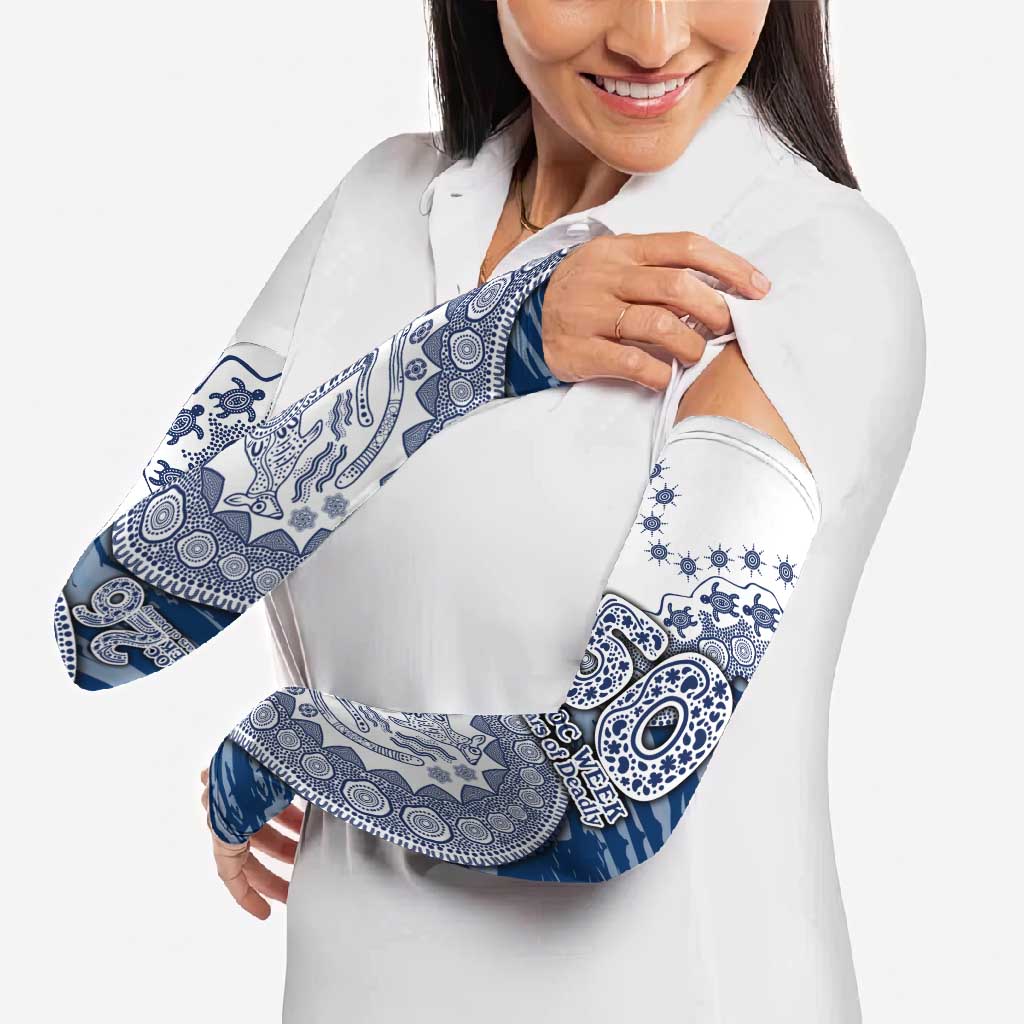Geelong Cats NAIDOC Week 2026 Arm Sleeves Australian Aboriginal Dot Art Dreamtime Pattern Style