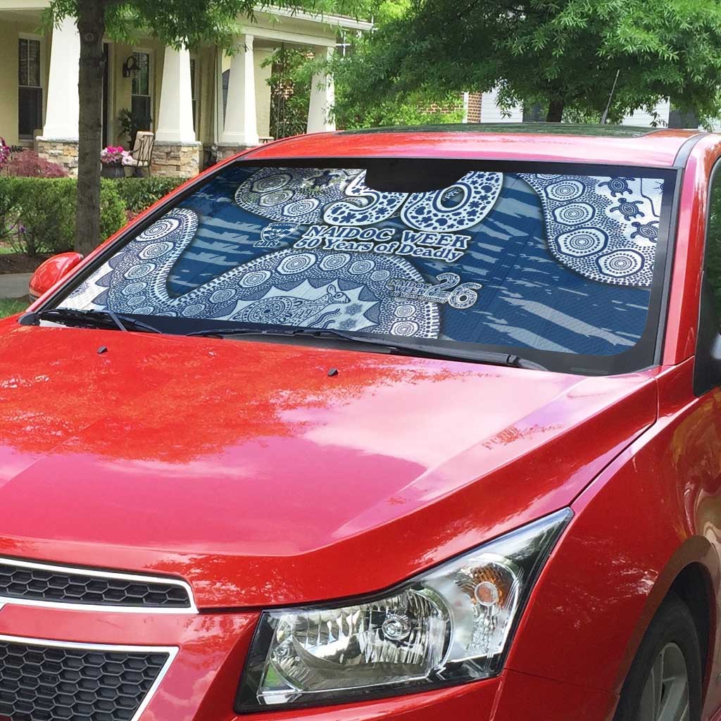 Geelong Cats NAIDOC Week 2026 Auto Sun Shade Australian Aboriginal Dot Art Dreamtime Pattern Style