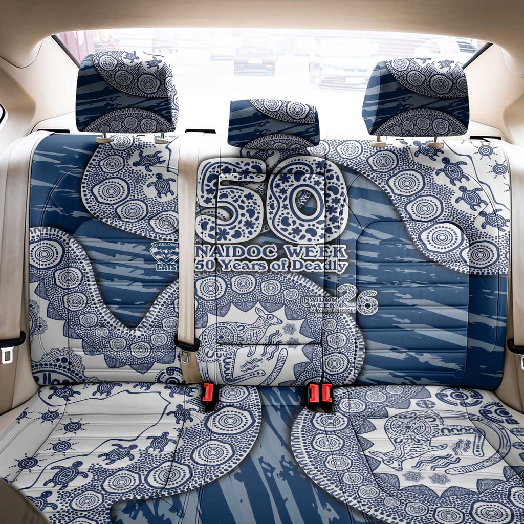 Geelong Cats NAIDOC Week 2026 Back Car Seat Cover Australian Aboriginal Dot Art Dreamtime Pattern Style