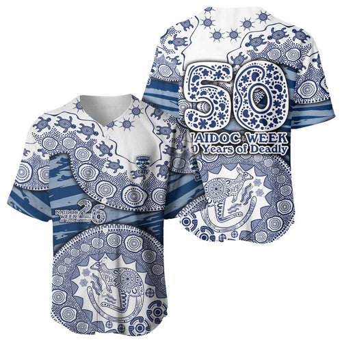 Geelong Cats NAIDOC Week 2026 Baseball Jersey Australian Aboriginal Dot Art Dreamtime Pattern Style